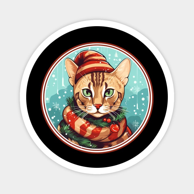 Bengal Cat Xmas, Love Cats Magnet by logiamerch